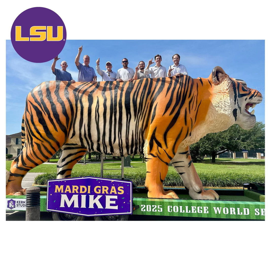 LSU Football SuperFan Fitz Kern: Blending LSU Fandom with Mardi Gras Magic